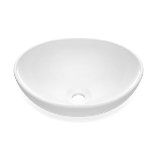 White Minimalist Countertop Bowl
