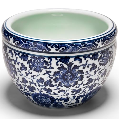 White Porcelain Plant Pot with Drainage