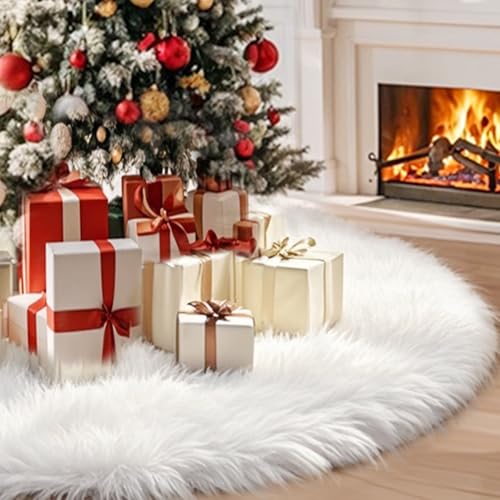 Classic White Velvet Tree Skirt