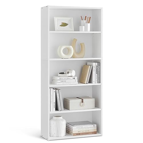 White Wooden Storage Shelves