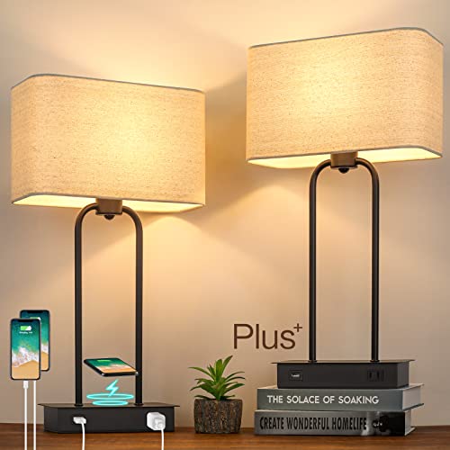 Lamp with Built-in Wireless Charger