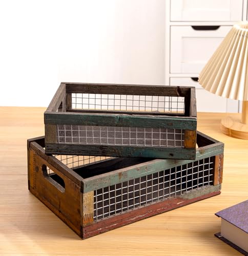 Timber and Metal Keeping Bins