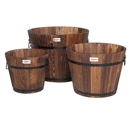 Rustic Barrel Planter