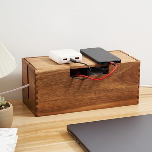 Wooden Cable Management Box