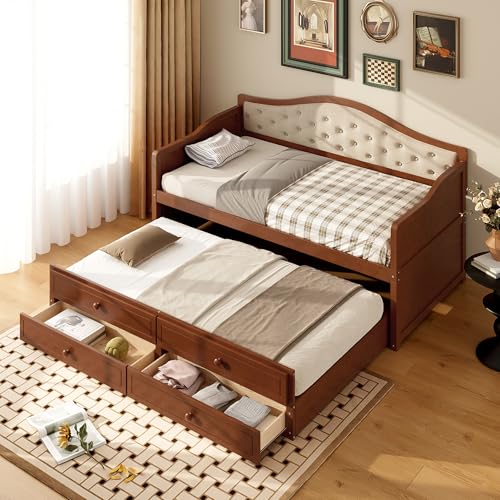 Wooden Daybed with Storage