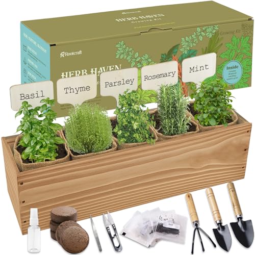Wooden Herb Planter Box