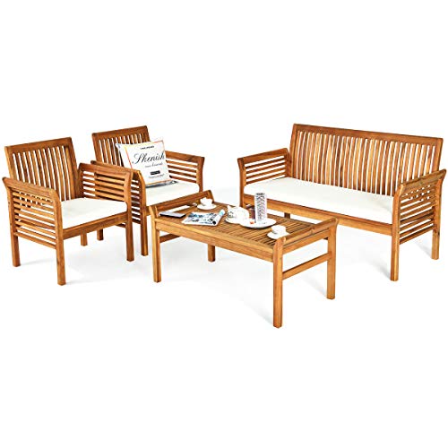 Wooden Patio Furniture Set
