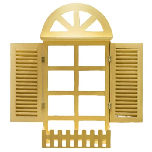Wooden Shutters with Playful Cutouts