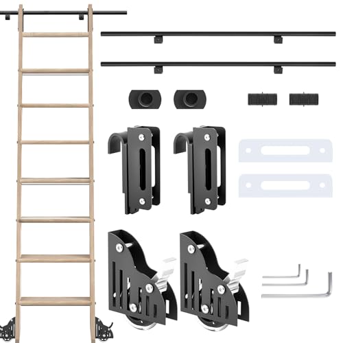 Wooden Rolling Ladder Kit