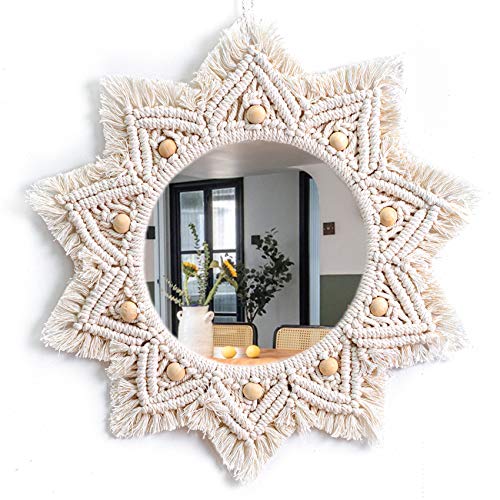 Woven Pastel Mirror Decor