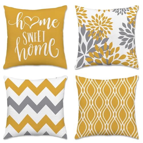 Decorative Yellow Cushion Covers