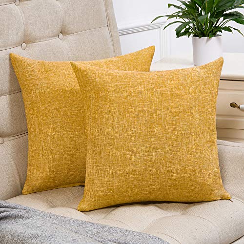 Soft Yellow Woven Pillow